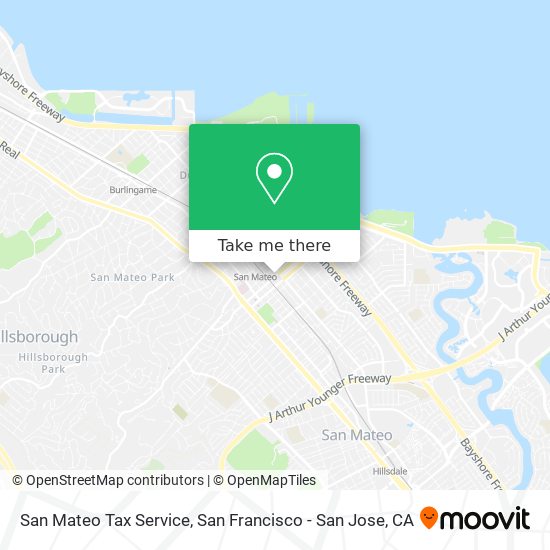 Mapa de San Mateo Tax Service