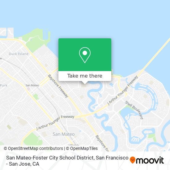 San Mateo-Foster City School District map