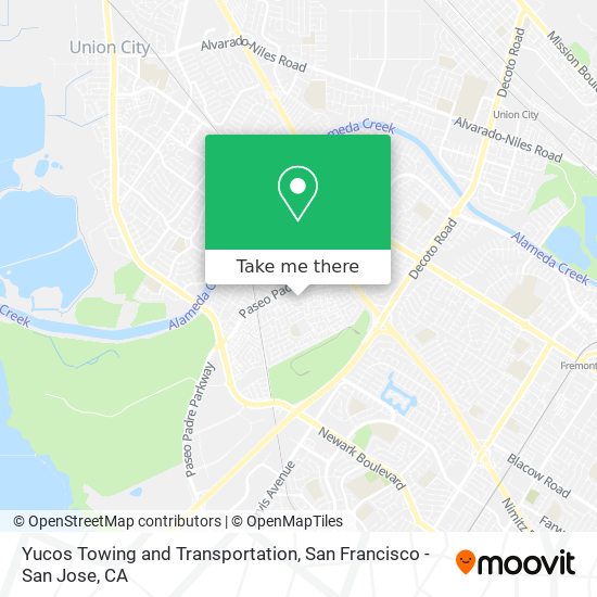 Yucos Towing and Transportation map