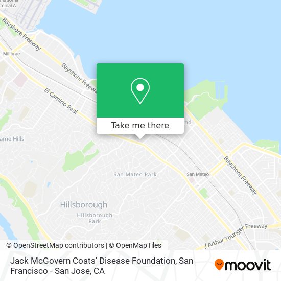 Mapa de Jack McGovern Coats' Disease Foundation