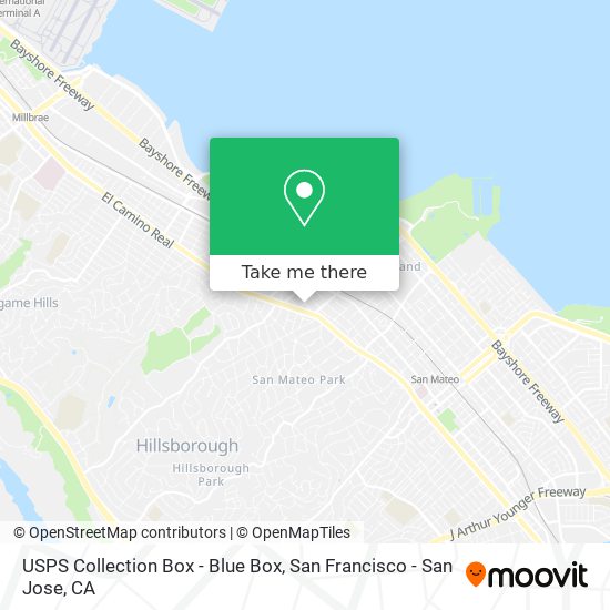 USPS Collection Box - Blue Box map