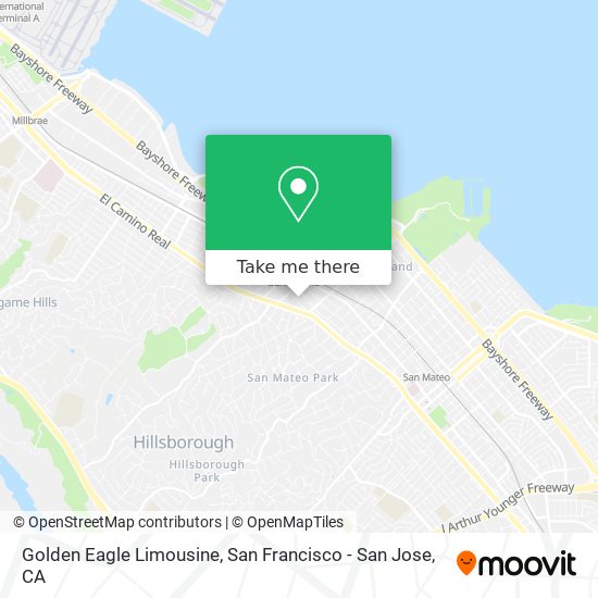 Golden Eagle Limousine map