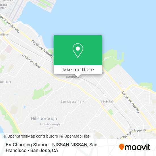 Mapa de EV Charging Station - NISSAN NISSAN