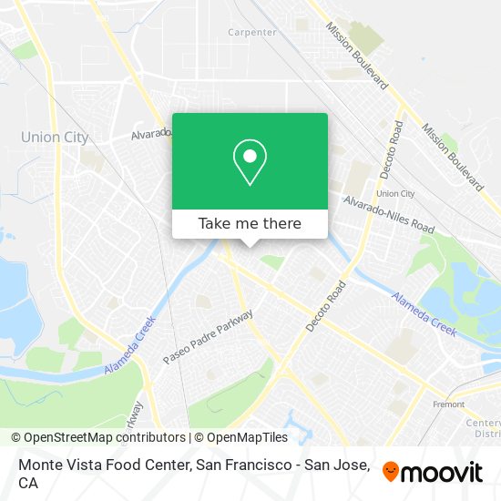 Mapa de Monte Vista Food Center