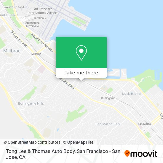 Mapa de Tong Lee & Thomas Auto Body