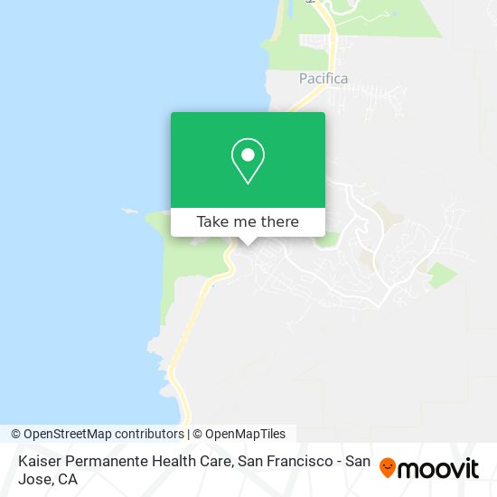 Mapa de Kaiser Permanente Health Care