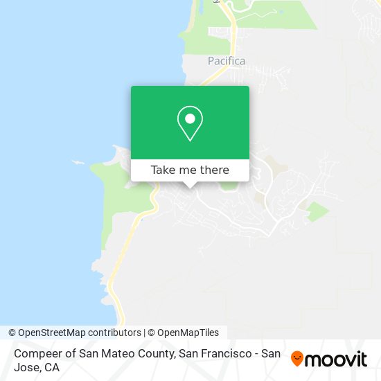 Compeer of San Mateo County map