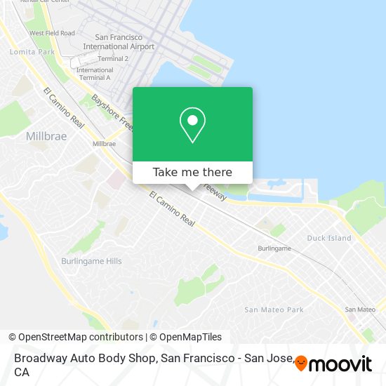 Mapa de Broadway Auto Body Shop