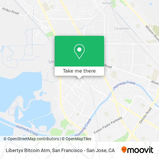 Mapa de Libertyx Bitcoin Atm