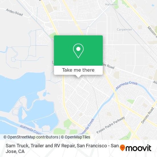 Sam Truck, Trailer and RV Repair map