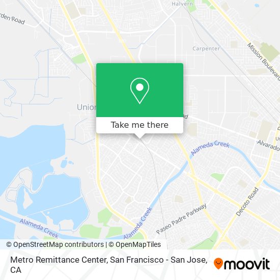 Metro Remittance Center map