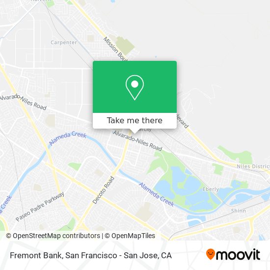 Fremont Bank map