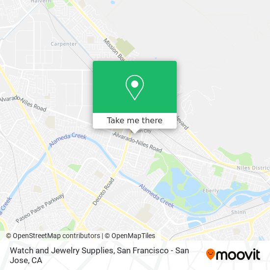 Watch and Jewelry Supplies map