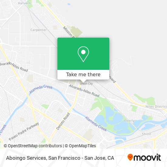 Aboingo Services map