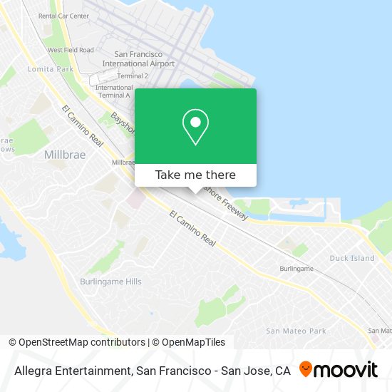 Mapa de Allegra Entertainment
