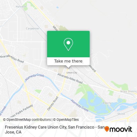 Mapa de Fresenius Kidney Care Union City