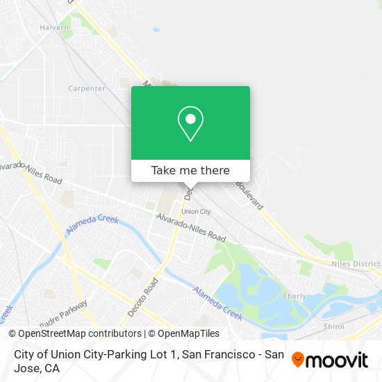 City of Union City-Parking Lot 1 map