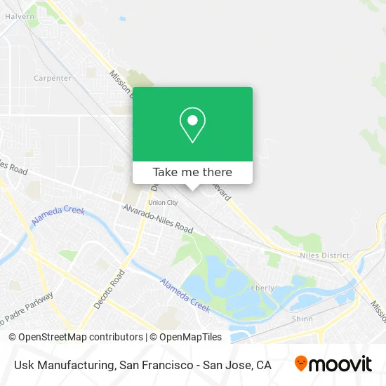 Usk Manufacturing map