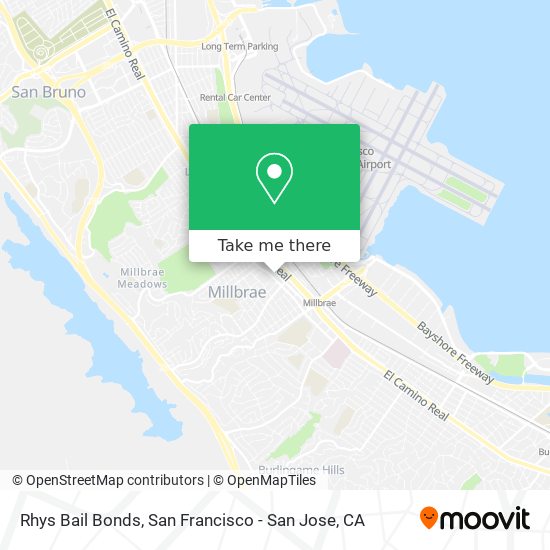 Rhys Bail Bonds map