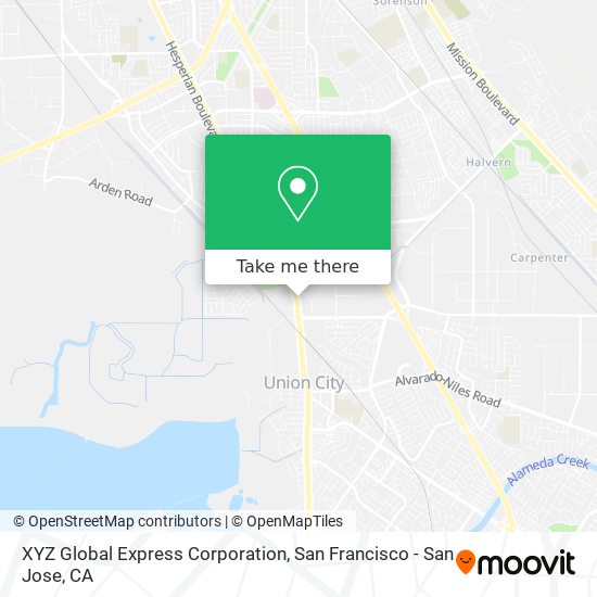 XYZ Global Express Corporation map