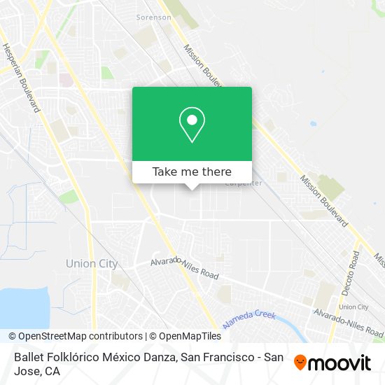 Ballet Folklórico México Danza map