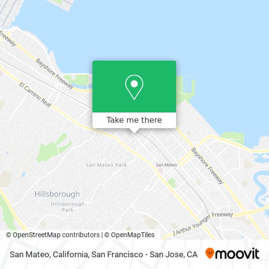 San Mateo, California map