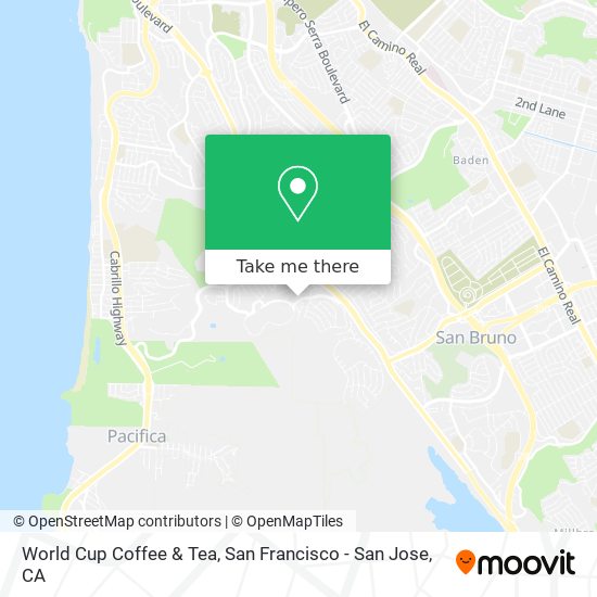 Mapa de World Cup Coffee & Tea