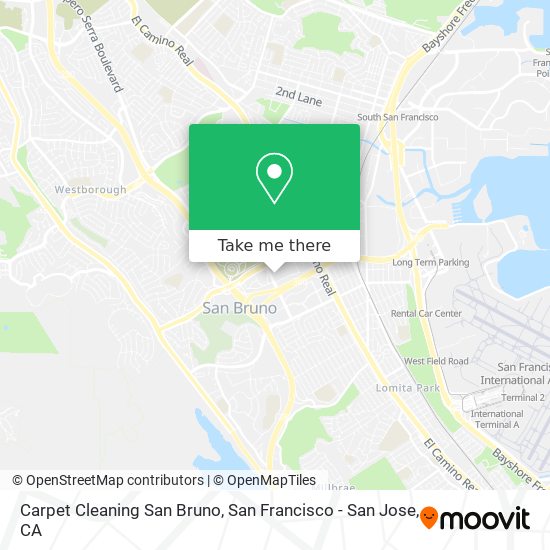Carpet Cleaning San Bruno map