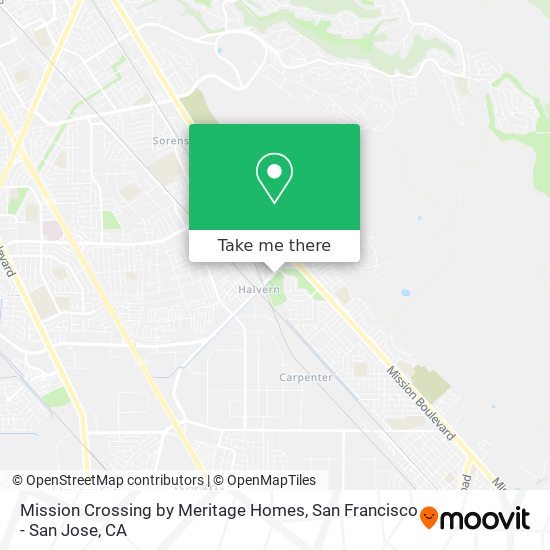 Mapa de Mission Crossing by Meritage Homes