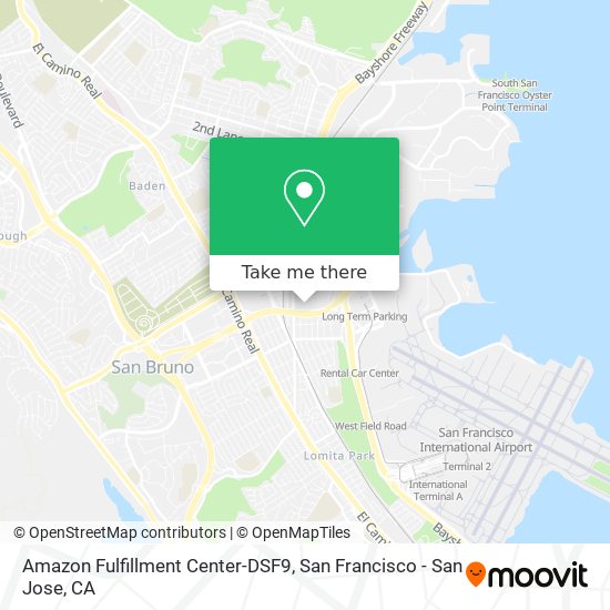 Amazon Fulfillment Center-DSF9 map