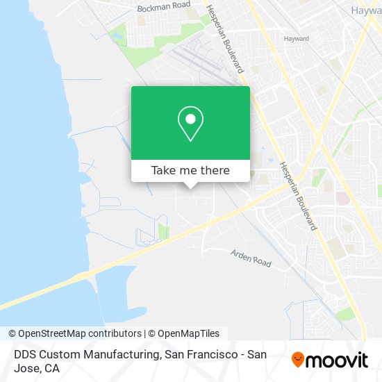 DDS Custom Manufacturing map