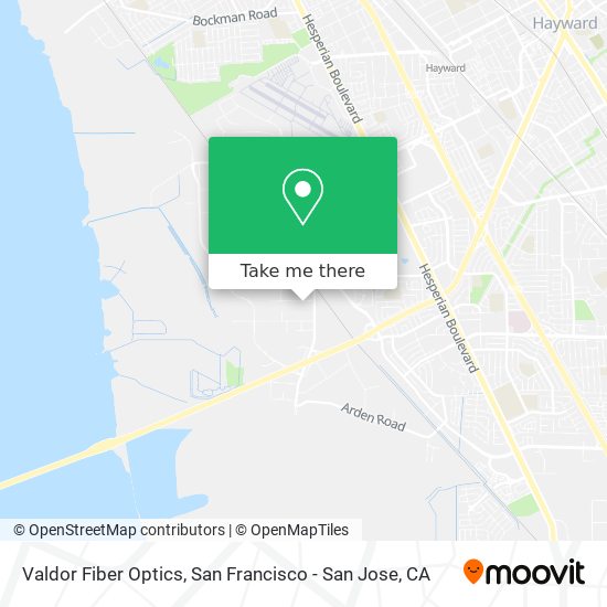 Valdor Fiber Optics map