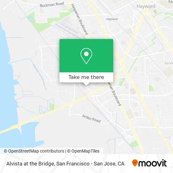 Alvista At The Bridge Map How To Get To Alvista At The Bridge In Hayward By Bus Or Bart?