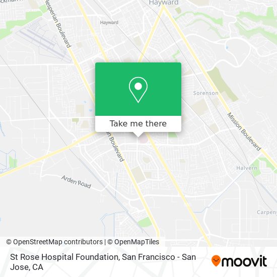 St Rose Hospital Foundation map