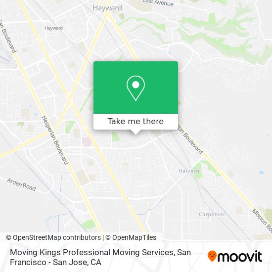 Mapa de Moving Kings Professional Moving Services
