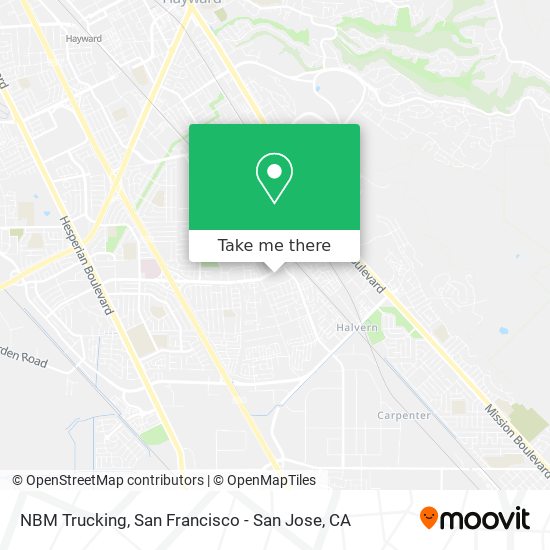 Mapa de NBM Trucking