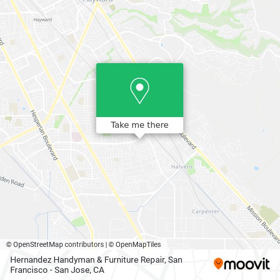 Mapa de Hernandez Handyman & Furniture Repair
