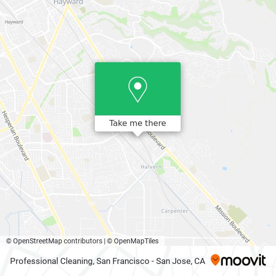 Professional Cleaning map