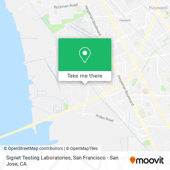 Signet Testing Laboratories map