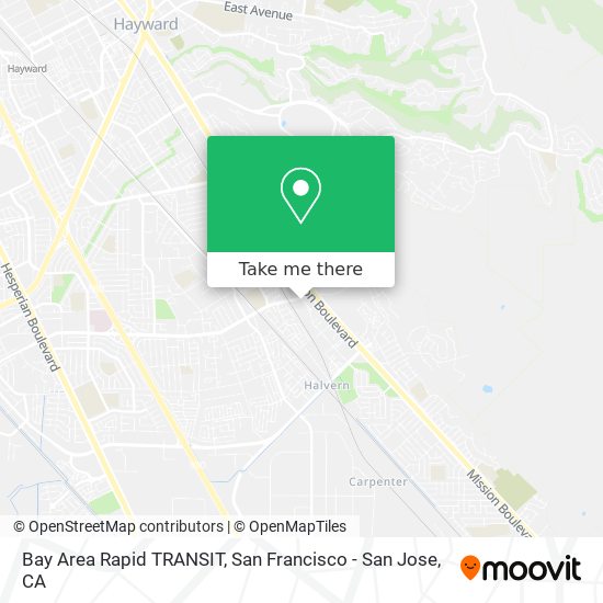 Bay Area Rapid TRANSIT map