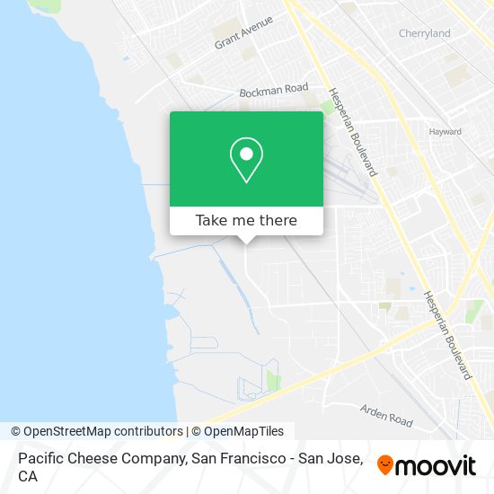 Mapa de Pacific Cheese Company