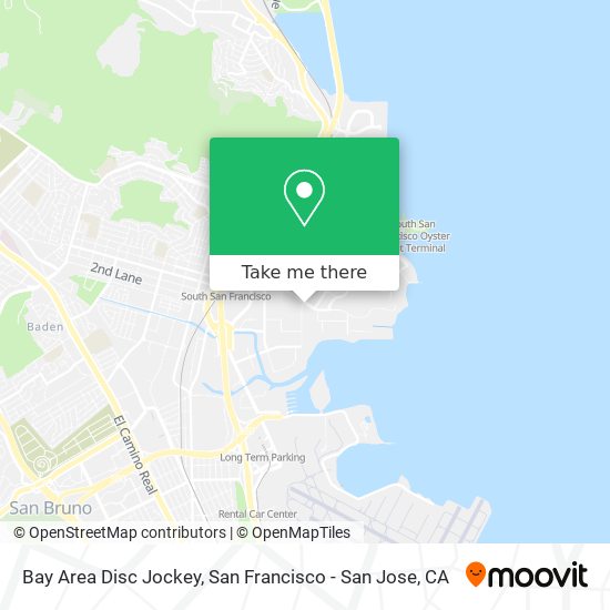 Mapa de Bay Area Disc Jockey