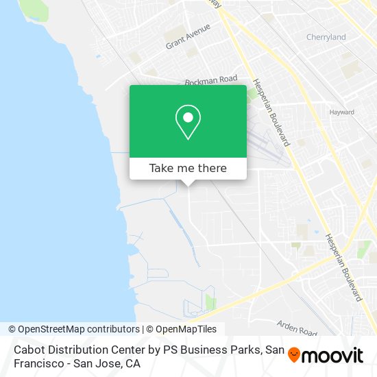 Cabot Distribution Center by PS Business Parks map