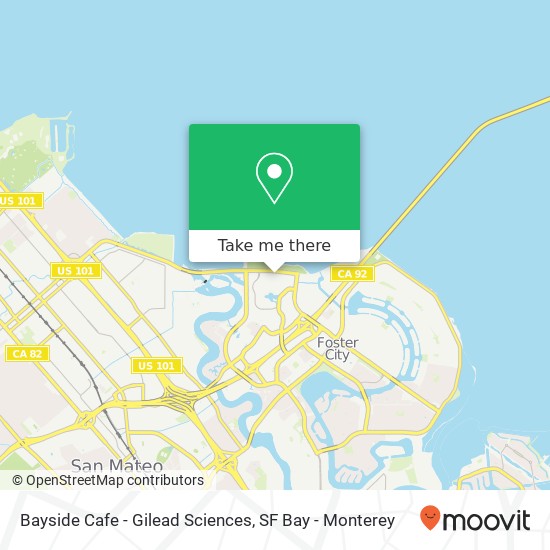 Mapa de Bayside Cafe - Gilead Sciences