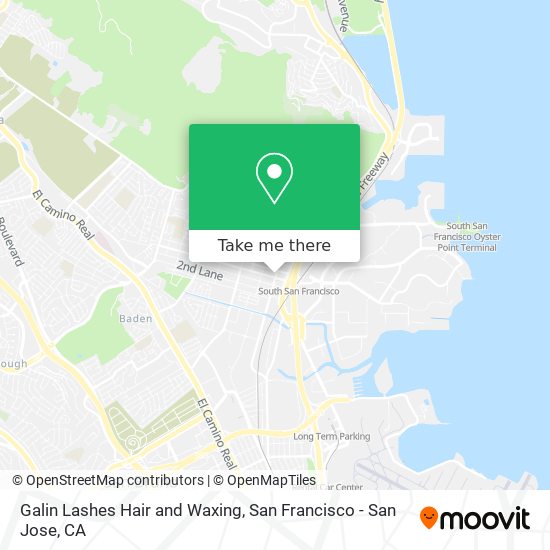 Mapa de Galin Lashes Hair and Waxing