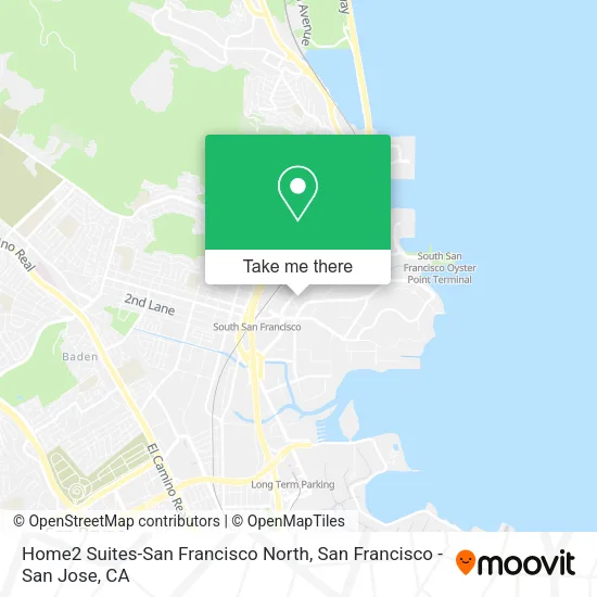 Mapa de Home2 Suites-San Francisco North