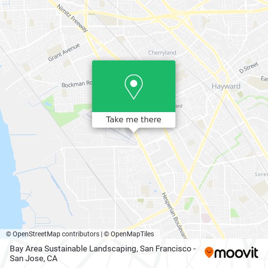 Bay Area Sustainable Landscaping map