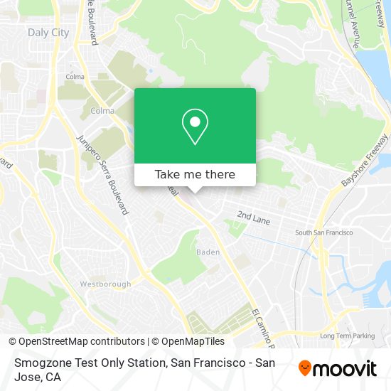 Smogzone Test Only Station map