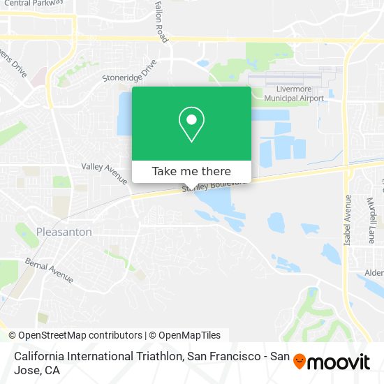 Mapa de California International Triathlon
