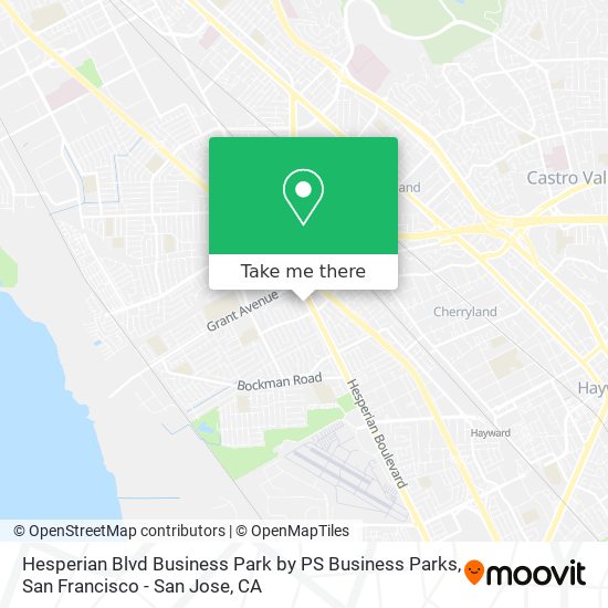 Mapa de Hesperian Blvd Business Park by PS Business Parks